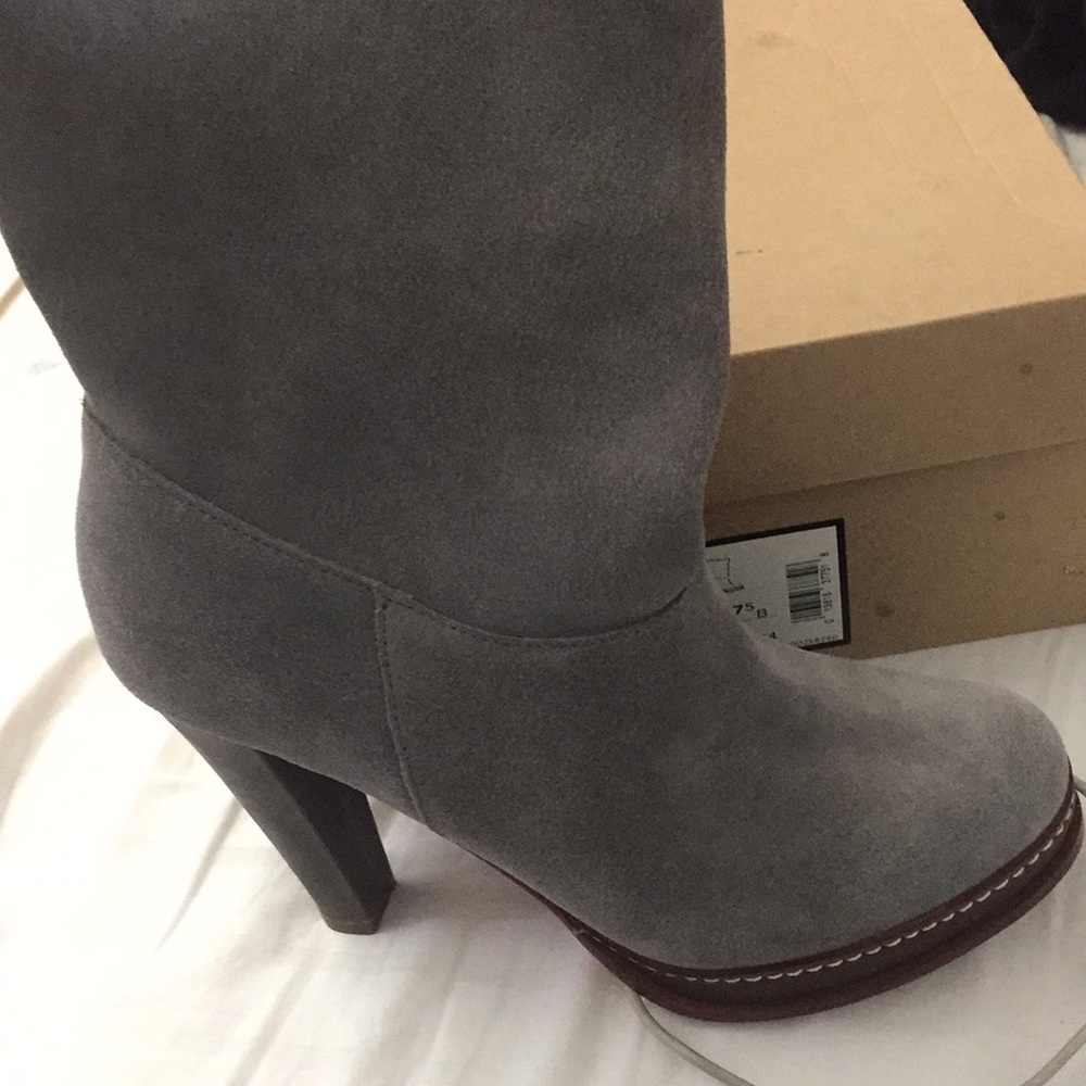 ironstone suede leather slouch bootsNEVER WORN!